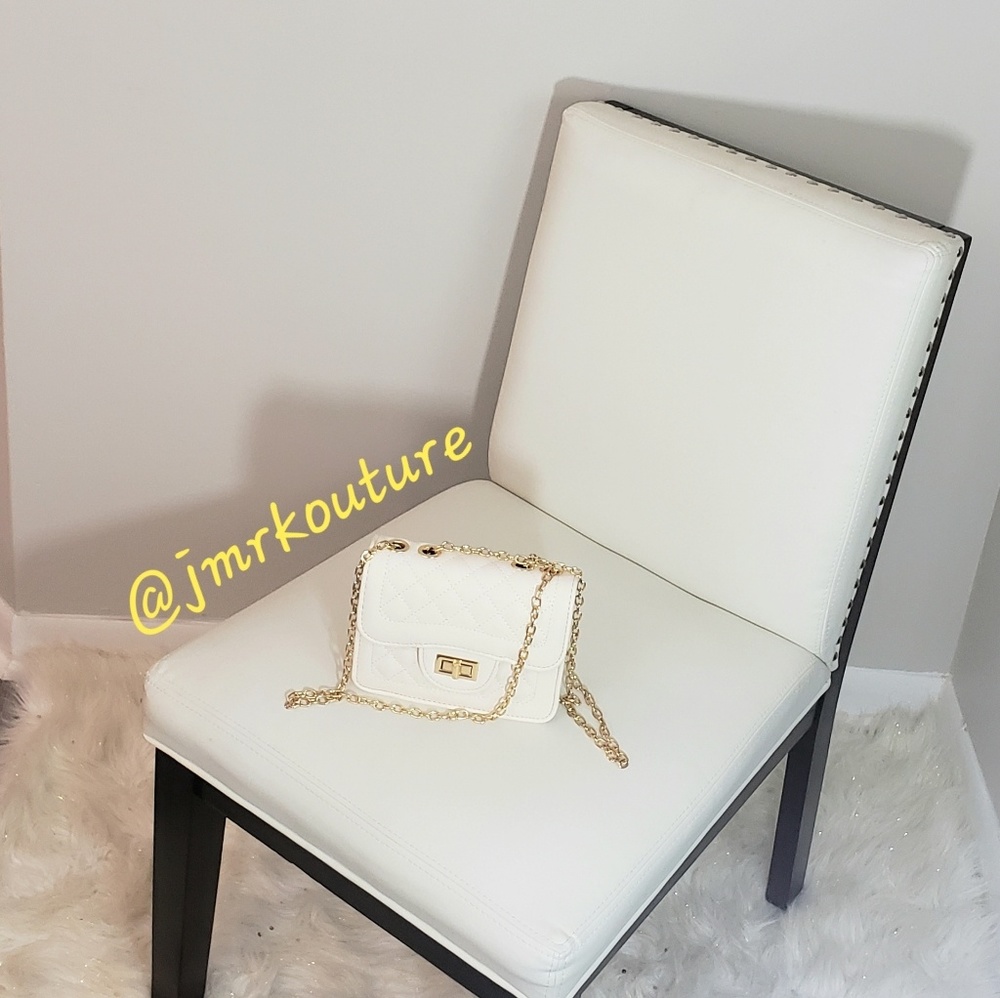 Cream handbag